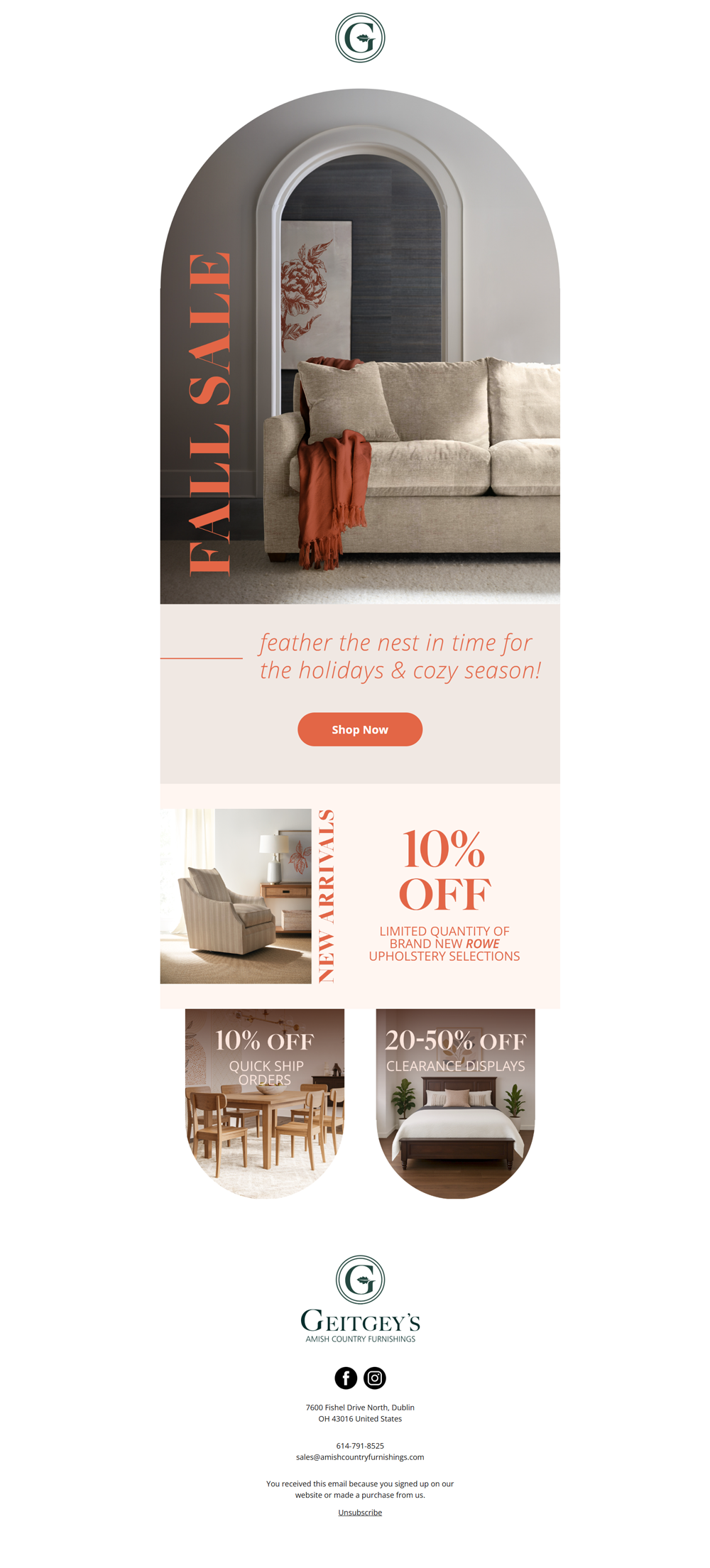 Feathering the Nest email campaign