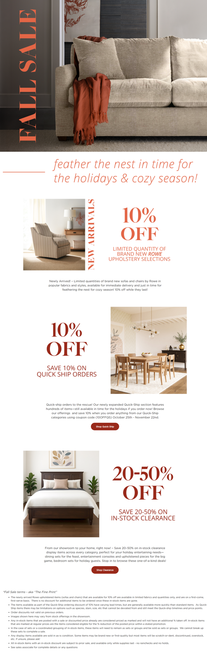 Feathering the Nest email campaign